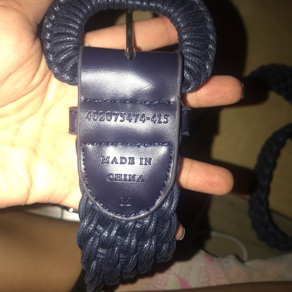 💕Navy Blue Braided Belt - Picture 2 of 2